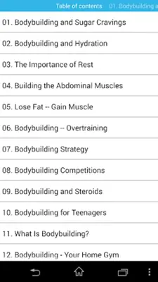 Body Building For Professional android App screenshot 2